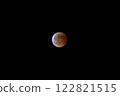 月全食期間的夢幻夜空,銅色月亮閃耀的美麗景象 月全食期間的夢幻夜空,銅色月亮閃耀的美麗景象 122821515