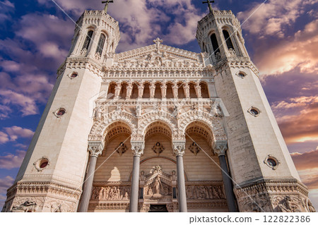 Basilica of Notre-Dame de Fourviere, Lyon, France 122822386