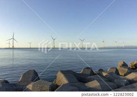 Offshore wind power generation, North breakwater 122823002