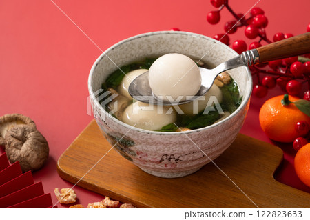 Tangyuan Winter Solstice Salty Tangyuan Lantern Festival Lantern Festival Tangyuan yuanxiao タンユエン 団子 122823633