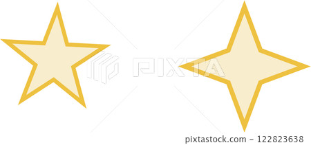 星形和手裡劍形狀 星形和手裡劍形狀 122823638