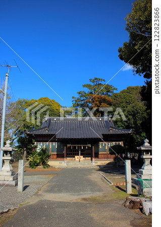 北九州市小倉南區石田六社神社[參拜殿] 垂直位置 122823866