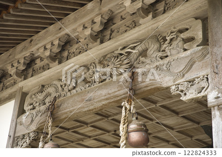 浦島神社：殿堂內精美的雕刻 1 122824333