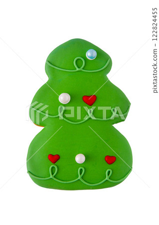 Christmas Tree Cookie Gingerbread isolated Christmas Tree Cookie Gingerbread isolated 122824455