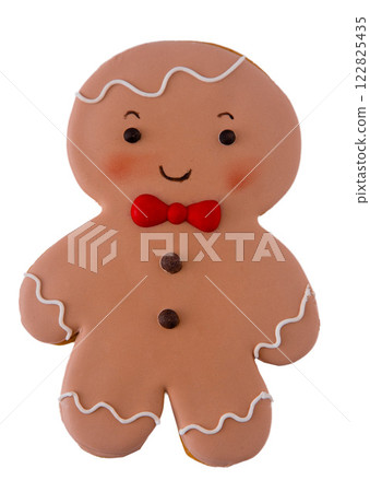 Gingerbread Man Cookie Christmas food isolated Gingerbread Man Cookie Christmas food isolated 122825435