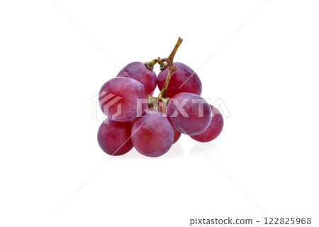 Ripe red grape isolated on white background Ripe red grape isolated on white background 122825968