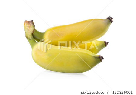 Fresh ripe bananas on white background 122826001