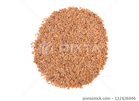 Flax seed isolated on white background. Flax seed isolated on white background. 122826006