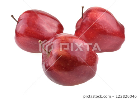 Red apple isolated on white background Red apple isolated on white background 122826046