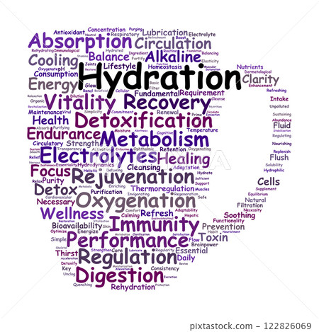 Hydration Word Cloud 122826069