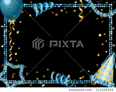 Mirror tile 2, party decoration F, 5 light blue 122826344