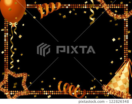 Mirror tile 2, party decoration F, 9 orange 122826348