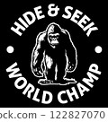 Hide & Seek world champ t-shirt design, bigfoot t-shirt design for adventure lovers Hide & Seek world champ t-shirt design, bigfoot t-shirt design for adventure lovers 122827070