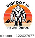 Bigfoot is my spirit animal t-shirt design, bigfoot t-shirt design for adventure lovers Bigfoot is my spirit animal t-shirt design, bigfoot t-shirt design for adventure lovers 122827077