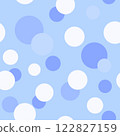 Polka dot pattern (light blue x white) 122827159
