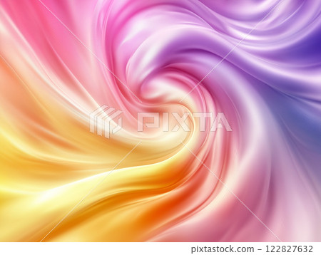Image of rainbow satin fabric 122827632