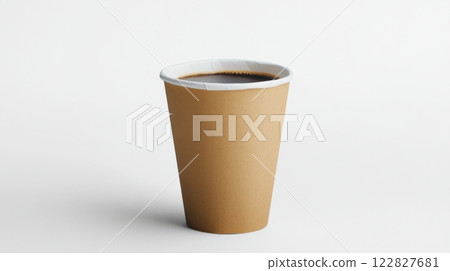 plastic cup of coffee 122827681