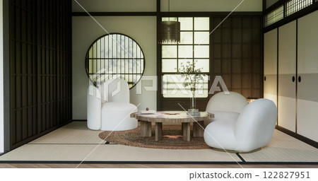 mock up, Japanese empty room tatami mat Designing the most beautiful. 122827951