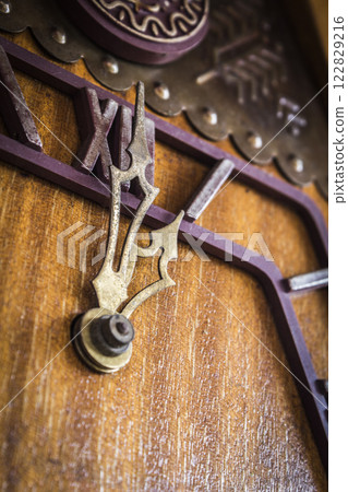 Old wooden clock 122829216