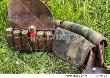 Bandolier with cartridges 122829471