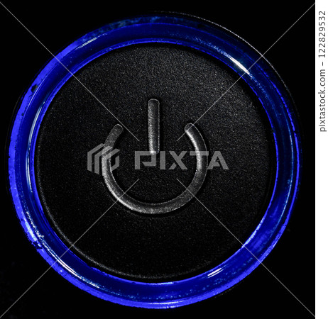 The button with the symbol On The button with the symbol On 122829532