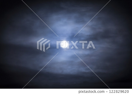 Full moon and cloud Full moon and cloud 122829620