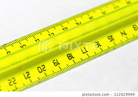 Yellow plastic ruler 122829999
