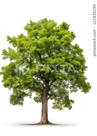 Tree isolated on white background. Ai Generative 122830199