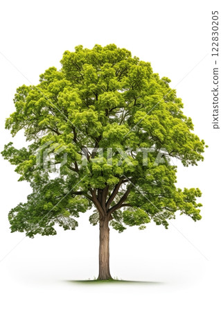 Tree isolated on white background. Ai Generative 122830205