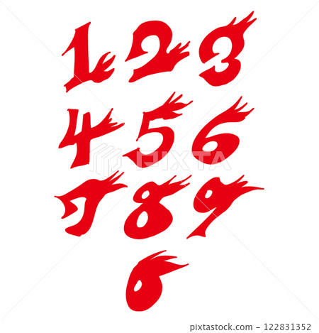 數字動畫 數字 手寫 122831352