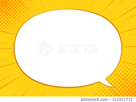 Speech bubble sunburst background Speech bubble sunburst background 122831732
