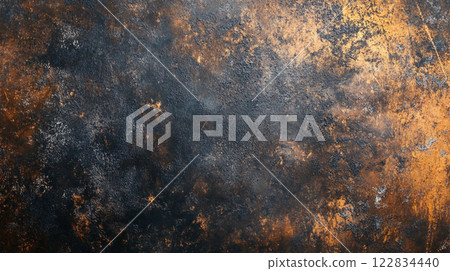 Black and orange background with a lot of texture. The background is a mix of black and orange, with the orange being more prominent. The texture of the background is rough and uneven Black and orange background with a lot of texture. The background is a mix of black and orange, with the orange being more prominent. The texture of the background is rough and uneven 122834440