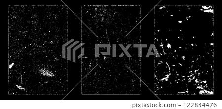 Black and white grunge. Distress overlay texture. Abstract surface dust and rough dirty wall background concept. Distress illustration simply place over object to create grunge effect. Vector EPS10. Black and white grunge. Distress overlay texture. Abstract surface dust and rough dirty wall background concept. Distress illustration simply place over object to create grunge effect. Vector EPS10. 122834476