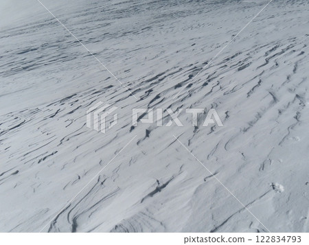Mount Norikura in the middle of winter (Shukabra on the ridgeline leading to Mount Kengamine) 122834793