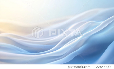 Blue and white wave with a light blue background. The wave is very smooth and has a very calming effect Blue and white wave with a light blue background. The wave is very smooth and has a very calming effect 122834852