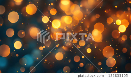 Blurry image of orange and blue circles with a lot of light and dark spots. The image has a dreamy, ethereal quality to it Blurry image of orange and blue circles with a lot of light and dark spots. The image has a dreamy, ethereal quality to it 122835105
