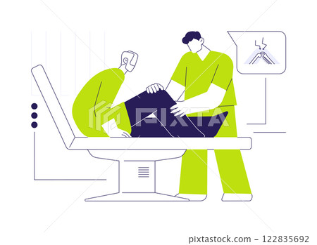 Arthritis symptoms abstract concept vector illustration. 122835692