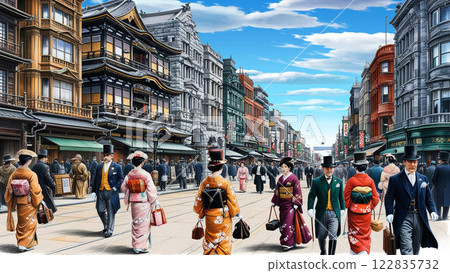 Parallel World: A mix of Victorian and Meiji eras 122835732