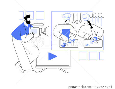 Reality show isolated cartoon vector illustrations. Reality show isolated cartoon vector illustrations. 122835771