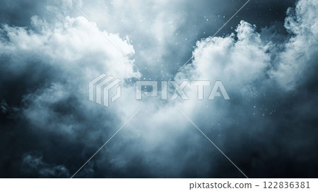 Cloudy sky with a few stars in the background. The sky is dark and moody, with a sense of mystery and wonder Cloudy sky with a few stars in the background. The sky is dark and moody, with a sense of mystery and wonder 122836381