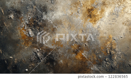 Painting with a lot of texture and a lot of brown and black colors. The painting has a lot of texture and the colors are very dark 122836565