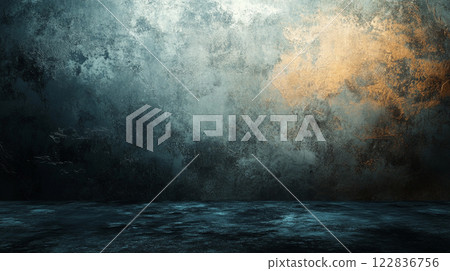 Painting of a stormy sea with a large, empty space in the middle. The sky is dark and the water is choppy, giving the impression of a turbulent and dangerous environment Painting of a stormy sea with a large, empty space in the middle. The sky is dark and the water is choppy, giving the impression of a turbulent and dangerous environment 122836756