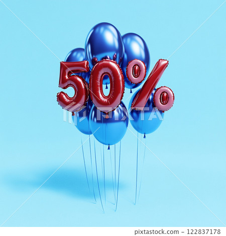 Fifty Percent Balloons 122837178