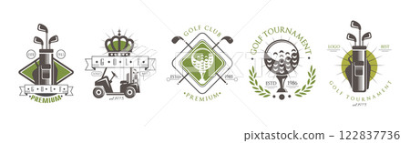 Golf Club Logo and Label Design Vector Set Golf Club Logo and Label Design Vector Set 122837736