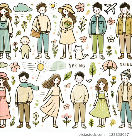 春季情侶插圖集 122838037