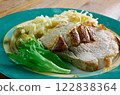 Roast pork with crackling 122838364