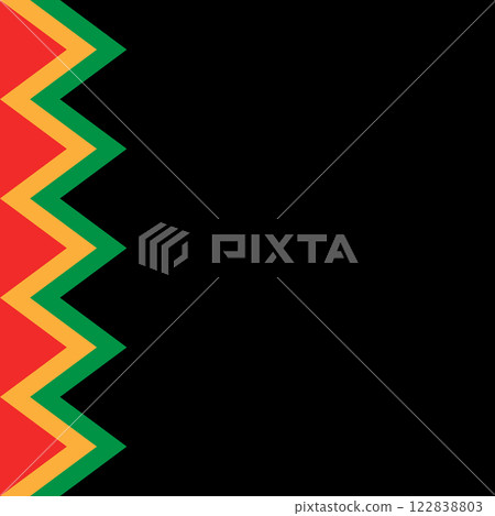 Juneteenth Poster Square Border Background 122838803