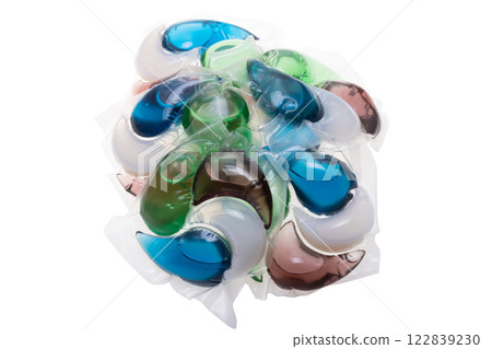washing capsules isolated 122839230