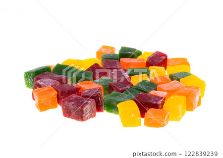 Turkish delight marmalade isolated Turkish delight marmalade isolated 122839239