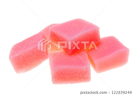 fruit marmalade cubes isolated 122839249